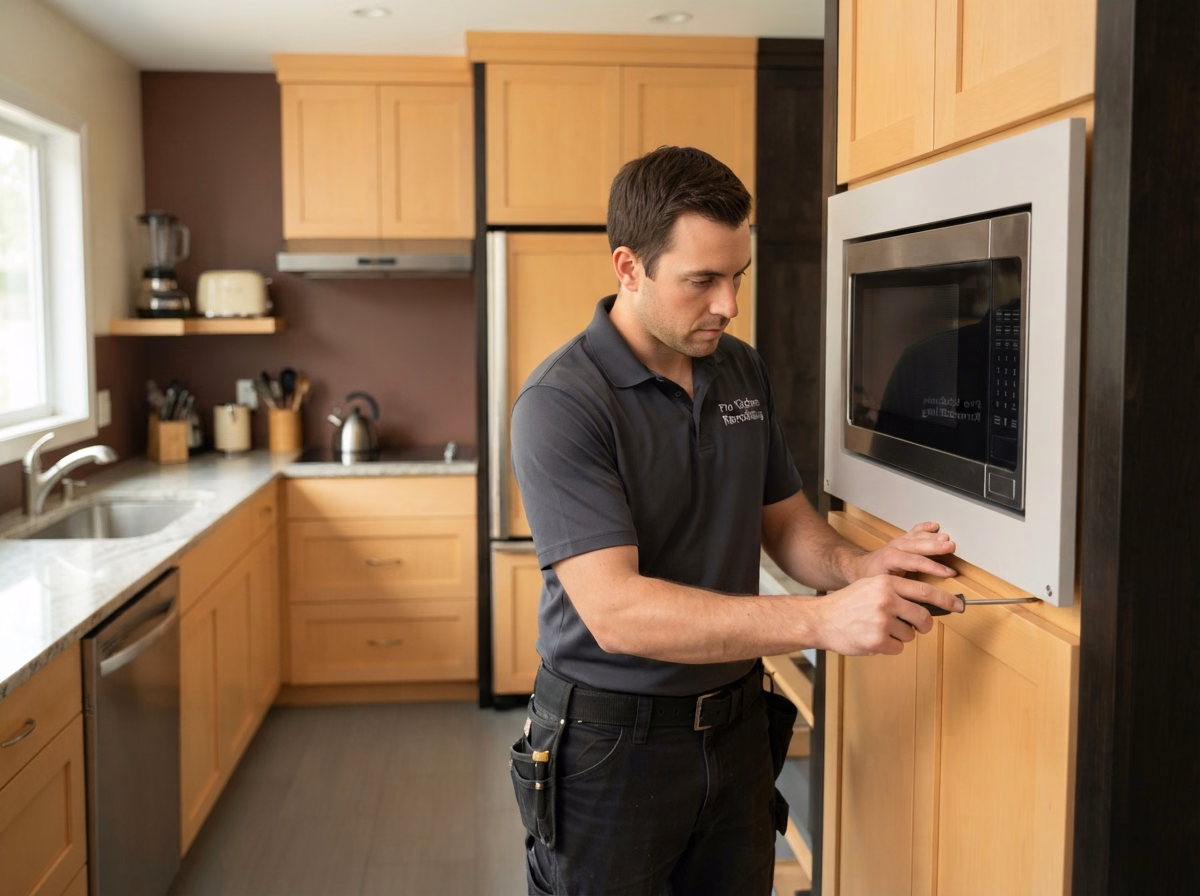 Microwave Installation | San Bernardino County Microwave Installation in San Bernardino County.